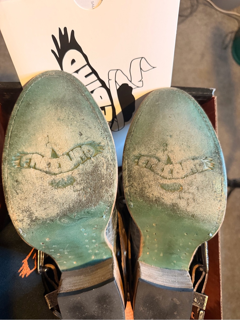 Freebird Saloon Turquoise Croco SIZE 8 - Picture 6 of 7
